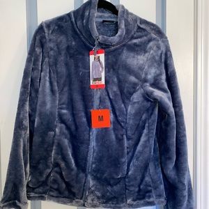 Greyish Blue Plush Jacket